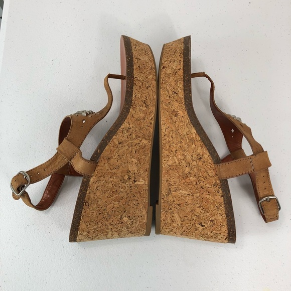 Lucky Brand Wedge Sandals tan size 9.5 (#35) - Picture 4 of 8
